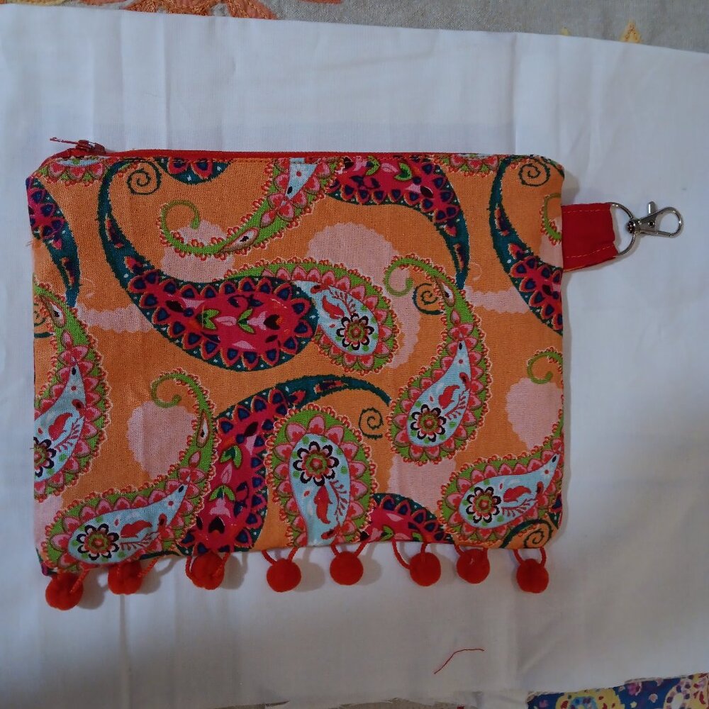 Hand Made fabric make up bag